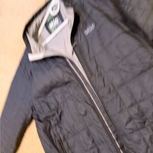 Stio Black and Gray Quilted Jacket